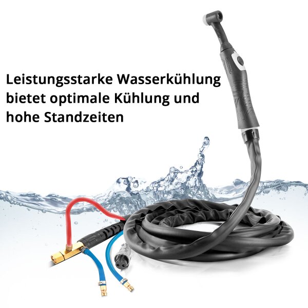 Tuyau Souple Tressé 4m Pour Torche De Soudage TIG WP9F Refroidi Par Air - Connecteur 35-70 - Neuf
