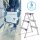 STAHLWERK Alu-Trittleiter ALT-150 ST bis 150 kg, 3 Stufen, Standhöhe 72 cm, Aluminium-Leiter | Klappleiter | Klapptritt | Mehrzweckleiter | Stehleiter mit rutschfesten Sprossen