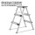 STAHLWERK Alu-Trittleiter ALT-150 ST bis 150 kg, 3 Stufen, Standhöhe 72 cm, Aluminium-Leiter | Klappleiter | Klapptritt | Mehrzweckleiter | Stehleiter mit rutschfesten Sprossen