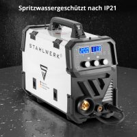 Andet valg STAHLWERK svejsemaskine MIG MAG 200 Spot Puls Pro, fuldt synergisk IGBT-inverter, 5 i 1 kombinationsenhed med spotfunktion og 200 ampere, aluminium | r&oslash;rtr&aring;d | MIG MAG | ARC MMA | Lift TIG | Pulse