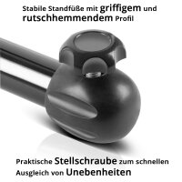 STAHLWERK Cavalletto a rulli RB-110 ST cavalletto di lavoro | cavalletto pieghevole regolabile in altezza da 720 a 1.100 mm con portata di 60 kg e supporto a rulli