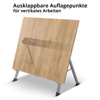 STAHLWERK SB-757 ST cavalletto in set di 2 cavalletti da lavoro in metallo verniciato a polvere | cavalletto pieghevole universale | cavalletto da ponteggio con portata massima di 500 kg e staffa