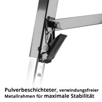 STAHLWERK Cavalletto da lavoro SB-910 ST in metallo verniciato a polvere | cavalletto universale pieghevole | cavalletto da ponteggio regolabile in altezza da 645 a 910 mm con portata di 150 kg e