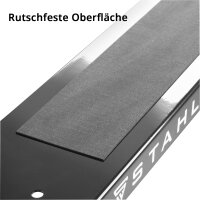 STAHLWERK SB-910 ST pilov&yacute; kun v sade 2 kovov&yacute;ch pracovn&iacute;ch kozl&iacute;ku s pr&aacute;&scaron;kov&yacute;m n&aacute;strikem | univerz&aacute;ln&iacute; skl&aacute;dac&iacute; kozl&iacute;k | le&scaron;en&aacute;rsk&yacute; kozl&iacute;k v&yacute;&scaron;kove nastaviteln&yacute; od 645 do 910 mm s nosnost&iacute; 150 kg a