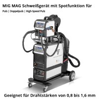 STAHLWERK welding machine MIG MAG 350 DP Fully synergic,...