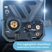 STAHLWERK Schwei&szlig;ger&auml;t CTM-416 Puls Pro 6-in-1 Schutzgas-Schwei&szlig;ger&auml;t | Inverter mit 160 A, Puls-Funktion f&uuml;r Aluminium und 40 A Plasmaschneider CUT | WIG | MIG MAG | PULS | MMA | FLUX