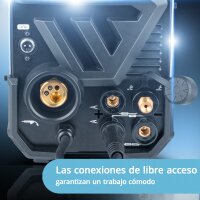 STAHLWERK CTM-416 Puls Pro 6 en 1 soldador de gas | inversor con 160 A, funci&oacute;n de pulsos para aluminio y cortador de plasma de 40 A CUT | TIG | MIG MAG | PULS | MMA | FLUX