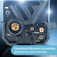 STAHLWERK Poste de soudage CTM-416 Puls Pro &eacute;quipement complet Poste de soudage sous gaz protecteur 6 en 1 | Inverter avec 160 A, fonction pulse pour laluminium et coupeur plasma 40 A CUT | TIG | MIG