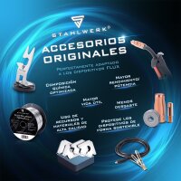 STAHLWERK FLUX alambre tubular de acero inoxidable E308LFC 0,8 mm 0,45 kg Bobina de alambre | Carrete de alambre | Material de aportación | Alambre de soldadura universal | Electrodo de alambre macizo