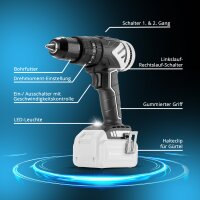 STAHLWERK Brushless Akku Schlagbohrschrauber ASB-20 ST ohne Akku | 20 Volt-System | Bohrschrauber | Akkuschrauber | Akkubohrer | Schlagbohrer