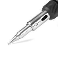 STAHLWERK Plynová pájecka GLK-500 ST 10dílná plynová pájecí sada 3 v 1 | pájecí zarízení | pájecí stanice | pájecí pistole s teplotou pájení 200-500 °C a plamenovou tryskou 1 300 °C pro horkovzdušné,