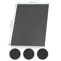 STAHLWERK juego de 12 lijas de carburo de silicio 230 x 280 mm | almohadillas de lijado | abrasivos con grano 60 | 80 | 100 | 120 | 180 | 240 para lijar y pulir