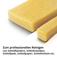 STAHLWERK 2er Set Schleifband-Reinigungsblock | Schleifband-Reiniger Universal-Reiniger f&uuml;r Schleifb&auml;nder| Schleifscheiben | Schleifpads | Schleifpapier | Schleifmittel | Schleifger&auml;te
