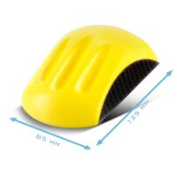 STAHLWERK set de lijado manual con grano P80 | P100 | P120 | P150 | P180 | P240 | P320, bloque de lijado | esponja de lijado | lijado manual de espuma de PU con velcro abrasivo 85 x 125 mm