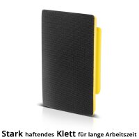 STAHLWERK Bloc de pon&ccedil;age manuel avec P80 | P100 | P120 | P150 | P180 | P240 | P320 grain, bloc de pon&ccedil;age | &eacute;ponge abrasive | ponceuse &agrave; main en mousse PU avec abrasifs auto-agrippants 70 x 115 mm