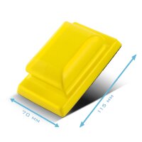 STAHLWERK Bloc de pon&ccedil;age manuel avec P80 | P100 | P120 | P150 | P180 | P240 | P320 grain, bloc de pon&ccedil;age | &eacute;ponge abrasive | ponceuse &agrave; main en mousse PU avec abrasifs auto-agrippants 70 x 115 mm