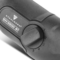 STAHLWERK Graveringsmaskine GM-3600 ST med 24 W elektrisk graveringsmaskine | graveringspen | graveringsenhed | graveringsenhed | fræser | graveringsværktøj med 5 slagdybdeindstillinger til præcist