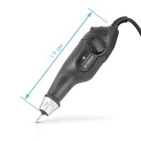 STAHLWERK Graveringsmaskine GM-3600 ST med 24 W elektrisk graveringsmaskine | graveringspen | graveringsenhed | graveringsenhed | fræser | graveringsværktøj med 5 slagdybdeindstillinger til præcist