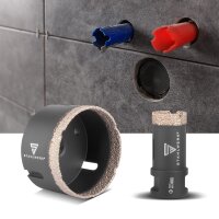 STAHLWERK Diamantborekroner sæt med 10 stk. 6-68 mm M14 diamantborekroner | fliseborekroner | fliseborekroner til vinkelslibere