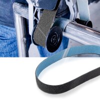 STAHLWERK vell&oacute;n de lijado juego de 5 bandas de lijado de grano fino 40 x 760 mm | bandas de vell&oacute;n | vell&oacute;n de pulido | bandas de lijado universales | abrasivos para lijadoras de banda de tubos