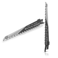 STAHLWERK Juego de 2 hojas de sierra para madera 150 x 19 x 1,2 mm Hojas de sierra de sable de larga duración | Hojas de sierra de sable con fijación de 1/2 pulgada y 6 TPI para sierras de sable |