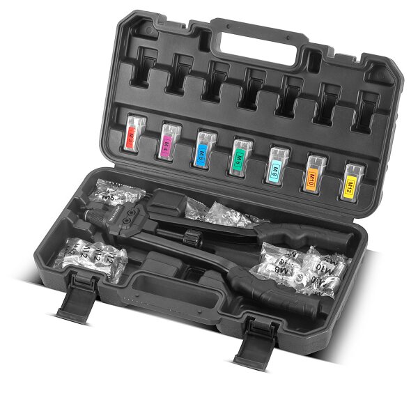 Meister Blindnietzange Set 13-teilig - Dual Funktion Für Nieten & Muttern