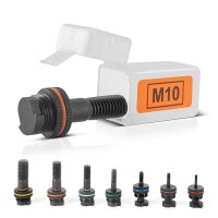 STAHLWERK blindnitte-tang sæt NZ-16 ST nittetang | nittenøddetang | nittetang med løftestang med udskiftelig gevinddorn M3 | M4 | M5 | M6 | M8 | M10 | M12 inklusive 70 nittenødder og etui