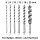 STAHLWERK træskruebor sæt med 6 6 | 8 | 10 | 12 | 16 | 25 mm spiralbor | træbor | bjælkebor | Lewis-bor | premium-bor af kulstofstål