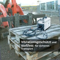 Młot wyburzeniowy STAHLWERK Spawarka Mini FLUX 120 ST z w pelni synergicznym podawaniem drutu do spawania drutem 0,6 | 0,8 | 0,9 | 1,0 mm, kompaktowy falownik o rzeczywistym natezeniu 120 A do spawania bez gazu oslonowego