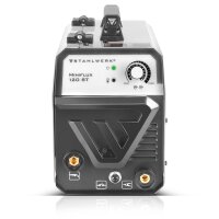 Młot wyburzeniowy STAHLWERK Spawarka Mini FLUX 120 ST z w pelni synergicznym podawaniem drutu do spawania drutem 0,6 | 0,8 | 0,9 | 1,0 mm, kompaktowy falownik o rzeczywistym natezeniu 120 A do spawania bez gazu oslonowego