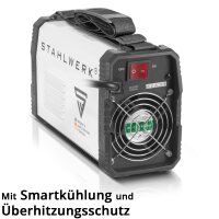 STAHLWERK ARC 200 MD Digital welding machine - DC MMA | E-Hand | Lift-TIG inverter with 200 amps, digital display, IGBT technology and single board