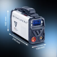 STAHLWERK ARC 200 MD Digit&aacute;ln&iacute; sv&aacute;řečka - DC MMA | MMA | E-Hand | Lift-TIG invertor s 200 amp&eacute;ry, digit&aacute;ln&iacute;m displejem, technologi&iacute; IGBT a jednou deskou.