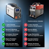 STAHLWERK Schwei&szlig;ger&auml;t ARC 200 MD Digital - DC MMA | E-Hand | Lift-TIG Inverter mit 200 Ampere, Digital-Display, IGBT Technologie und Single-Board
