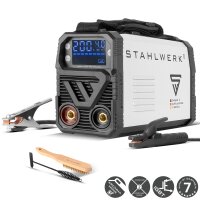 STAHLWERK ARC 200 MD Saldatrice digitale - DC MMA | MMA | E-Hand | Lift-TIG Inverter con 200 ampere, display digitale, tecnologia IGBT e scheda singola.