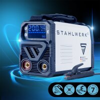 STAHLWERK Schwei&szlig;ger&auml;t ARC 200 MD Digital - DC MMA | E-Hand | Lift-TIG Inverter mit 200 Ampere, Digital-Display, IGBT Technologie und Single-Board
