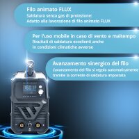 STAHLWERK FLUX 160 ST Soldadora digital con 160 A, alimentaci&oacute;n de hilo sin&eacute;rgica, funci&oacute;n elevadora TIG y MMA para soldadura sin gas de protecci&oacute;n
