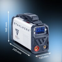 STAHLWERK ARC 200 MD Digital - DC fuldt udstyret MMA | MMA | Lift-TIG inverter med 200 ampere, digitalt display, IGBT teknologi og single board