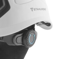 STAHLWERK SVH-100 ST elmetto di sicurezza con visiera EN397 EN166 elmetto forestale | elmetto di sicurezza | protezione per la testa | elmetto da costruzione | elmetto da lavoro con protezione