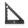 STAHLWERK vinkeltrekant med stop og markeringsnål metrisk vinkellineal i aluminium | stopvinkeltrekant | tømrervinkel til præcis måling, ridsning, markering og tegning
