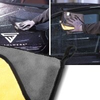 STAHLWERK dubbelzijdig koraalvlies set van 10 40 x 40 cm 600 grams microvezeldoek | droogdoek | poetsdoek | poetsdoek | poetsdoek | washandje | microvezeldoekje