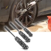 STAHLWERK Wheel Brush Set of 3 Car Cleaning Brush | Detailing Brush | Wheel Brush | Care Brush | Car Wash Brush | Универсальная щетка для очистки чувствительных поверхностей