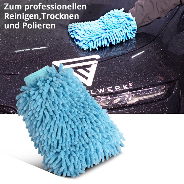 Set di Pulizia Auto 12 Pezzi - kit lavaggio auto interni ed esterni,Kit di Pulizia in Microfibra per Auto,Set per la Cura dell'Auto,Spugna per Auto Set di Pulizia,Kit di Strumenti di Lavaggio
