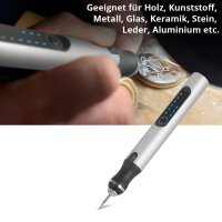 STAHLWERK USB engraving pen UG-300 ST with 8 W cordless engraver | engraving pen | engraving device | engraving device | cutter | engraving tool with 3 gears and up to 18,000 rpm for precise engraving work