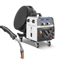 STAHLWERK Saldatrice MIG MAG 400 Pro Completamente equipaggiata Inverter IGBT completamente sinergico, raffreddato ad acqua con 400 A e funzione ad impulsi Sistema di saldatura combinato 3 in 1 MIG