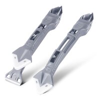 STAHLWERK Pistola per silicone  SP-600 ST con spatola per silicone 600 ml Pistola a cartuccia in alluminio | pistola a cartuccia con raschietto per silicone | raschietto per giunzioni