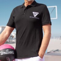STAHLWERK polo shirt size XXL Black Short sleeve polo shirt with logo print made of 100% cotton