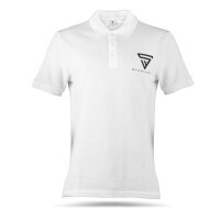 STAHLWERK Polo-Shirt Taille XL Blanc Chemise &agrave; manches courtes Polo avec logo imprim&eacute; 100% coton