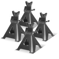 STAHLWERK Cavalletto JS-3 ST set da 4 con portata di 3 t 275 - 415 mm cavalletto regolabile in altezza per il sollevamento di autoveicoli | cric auto | supporto per il parcheggio | cavalletto di