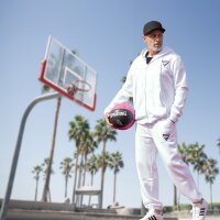 STAHLWERK Jogging Blanc Taille L Tracksuit | Jogger | Survêtement | Survêtement de sport | Sweatsuit | Survêtement de fitness avec hoodie et pantalon de jogging