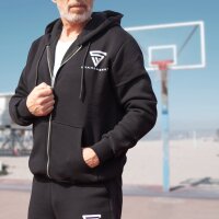 STAHLWERK Joggingpak zwart maat L trainingspak | jogger | trainingspak | trainingspak | sportpak | sweater | fitnesspak met capuchon en joggingbroek